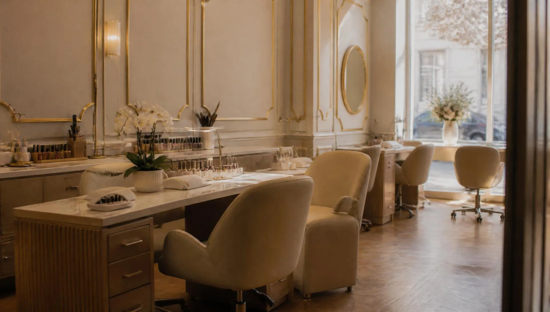 Elegant nail salon interior at Theresa Nails & Spa